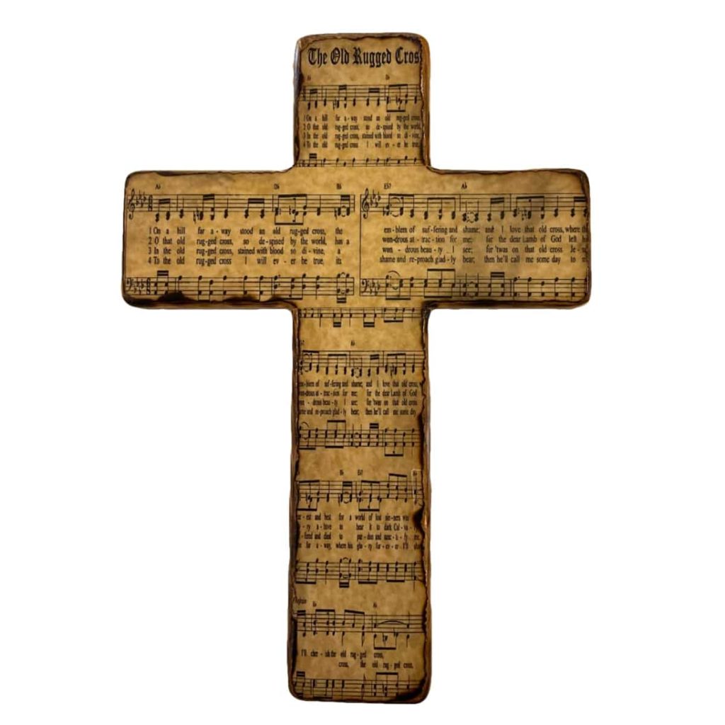 Old Rugged Cross made from Wood, Leather, Metal & all things shops beautiful